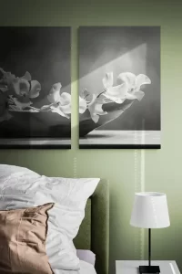 bed-and-lamp-illuminated-with-natural-light